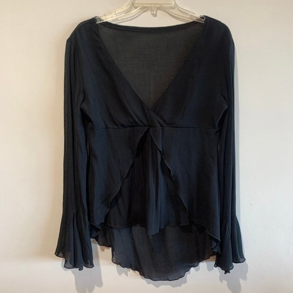 Made in Italy of Benetton Black Tunic Top